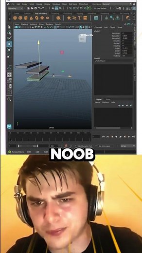 Noob vs Pro Artist: Duplicate objects in Maya #mayatutorial #modelingtips #shorts #maya3d#3dmodeling