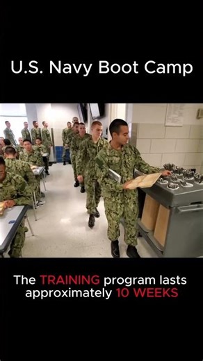 Roll Call Before Chow: A Daily Ritual at Navy Boot Camp #navy #usnavy #bootcamp #military