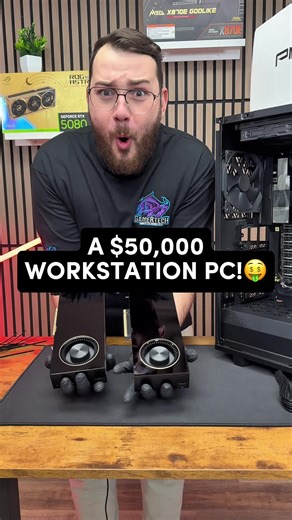 This PC Costs over $50,000! 🤑 #custompc #workstation #pcbuild #custompcbuild #workstationpc