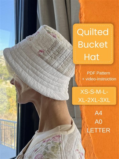 Quilted Bucket Hat PDF Pattern | Sewing Pattern | XS–3XL | Instant Download - Etsy