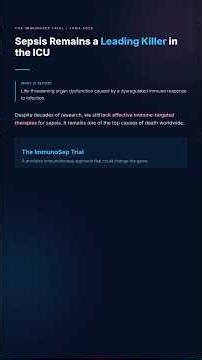 What Doctors Are Saying About the ImmunoSep Trial #Sepsis #Immunotherapy #MedicalNews