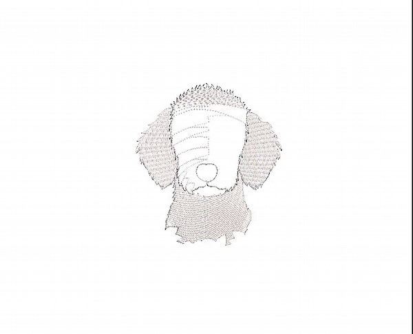 Floral Maltipoo Embroidery Design: Pet Lover, Flower & Dog Machine File DST PES | Instant Download - Etsy