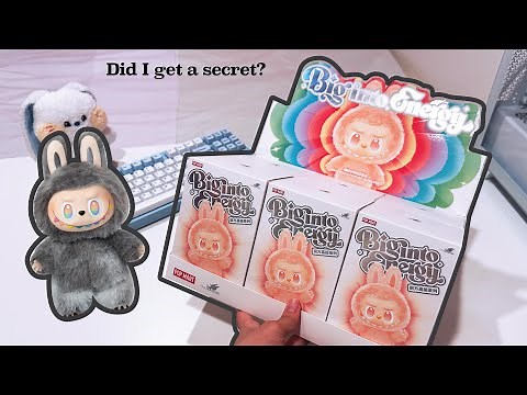 Labubu Big Into Energy Full Set Unboxing ASMR 🩷🩵💜