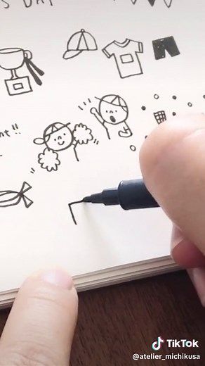 リクエストにお応えして運動会イラスト第３弾！手帳や日記、おたよりにぜひ描いてみてね♩ #簡単イラスト #描き方 #運動会 #秋 #秋イラスト#手帳 #手帳デコ #手帳分享 #てちもより #手描き #子育てママ #保育士さんと繋がりたい