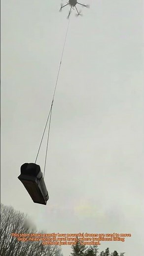 Drone Lifting a Coffin: Heavy Lift Drone in Action!