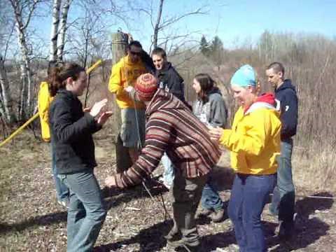 Superior Challenge Ropes Course - Triangle Tension Traverse