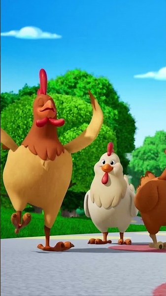 Mickey y Minnie se encuentran con un grupo de gallinas en la carretera 🐔 | ‪@DisneyJuniorES‬