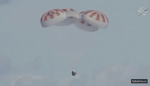 SpaceX’s Crew Dragon makes historic landing in Atlantic Ocean