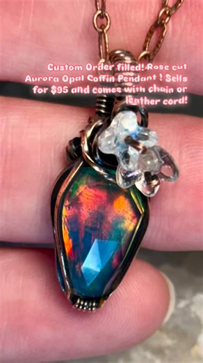 Custom order FILLED! Send me a message if you’d like a custom pendant...