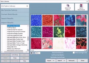 Find these fabrics from Hoffman California Fabrics in our latest Stash add-on for EQ! Featured collections: Bali Batiks, Boo!, Fall for Autumn, Fly Home for Winter, Holiday Sweets, and Sparkle & Fade. Download Stash add-ons for more fabric at ElectricQuilt.com. | Electric Quilt | Facebook