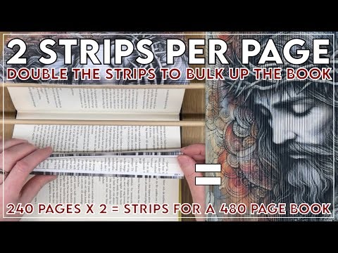 Fore Edge Book Art / 2 strips per page / Bulk Up the Book / No glue method / Photo Strips