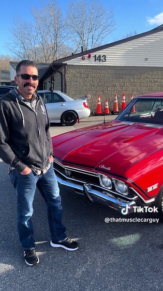 Super happy customer flew from California to buy this beautiful 1968 Chevelle. #MuscleCarSales #group7 #fyp #foryoupageofficiall #foryoupage