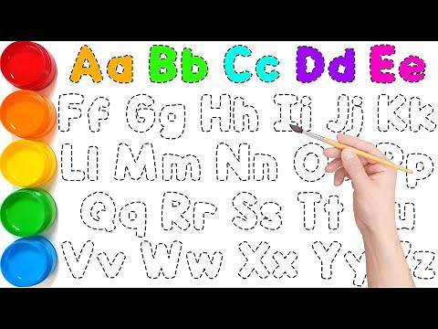 How to Draw and Paint Capital & Small Letters A to Z | Easy Alphabet Drawing for Kids | Ks Art