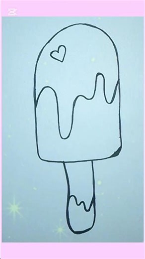 Easy & Cute Rainbow Popsicle Drawing 🌈 with a lots of fun 😊.