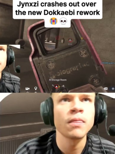 Jynxzi crashes out over Dokkaebi 😭 #jynxzi #rainbow6siege #crashout | new r6 season