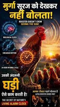 How Does a Rooster Know It's Morning? #facts #shortvideo