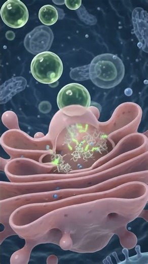 What is the Golgi Apparatus? 40-Second Realistic Animation #biology #organology