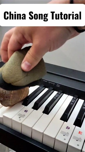 China Song THREE ROCKS Tutorial #china #easy #pianotutorial #rock #newyear