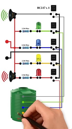 How to Make a Water Level Indicator at Home | Simple DIY Water Tank Level Indicator Circuit