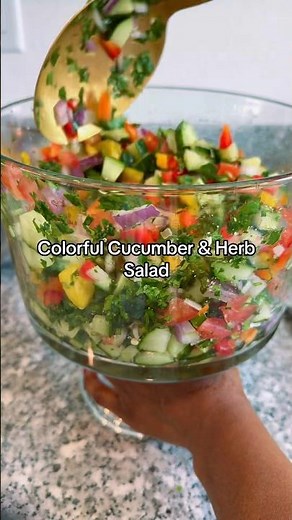 Healthy Veggie Salad Bowl | Perfect for Lunch or Meal Prep