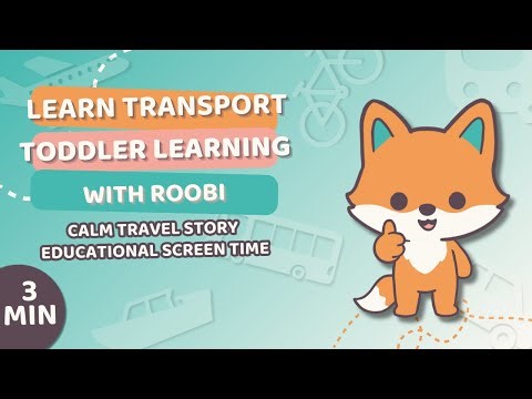 Toddler Learning Video – Modes of transport | Calm Travel Story for Curious Toddlers