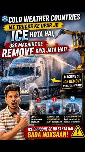 ❄️Automatic Truck Snow Removal😱 #viral #facts #knoweledgefacts #trending