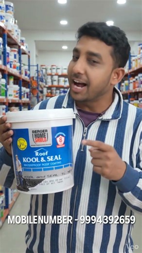 Parsenting Berger Roof Kool & Seal Paint.