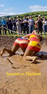 women's mud wrestling championship💥 part 15 | spanish vs Thailand #wrestling #wwe