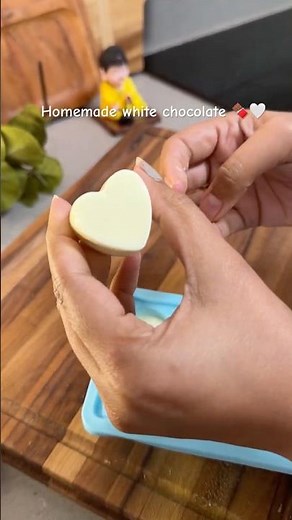 Homemade white chocolate recipe #chocolaterecipe