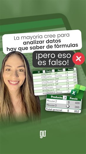 Analizar datos no siempre significa escribir fórmulas complejas. Con las tablas dinámicas puedes descubrir patrones, resumir información y tomar decisiones más inteligentes — sin ser experto en Excel. | Grow Up | Facebook