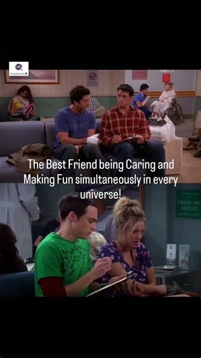UNCANNY RESEMBLANCE IN SCENES FROM FRIENDS AND THE BIG BANG THEORY! #ytshorts #funny #trending