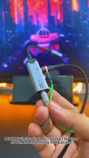 Bộ Jack Chuyển Type C 3in1 Ra Tai Nghe 3.5 và Type C Hỗ Trợ Sạc Nhanh Đàm Thoại