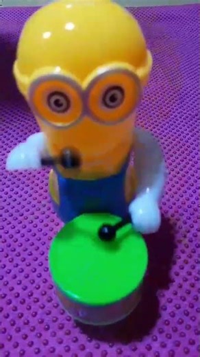 CUTE MINION PLAYING DRUMS #asmr #viral #trending #asmrsounds #shorts #satisfying #fyp #minion #cute