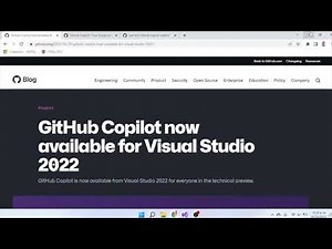 How to install the GitHub Copilot extension for Visual Studio 2022