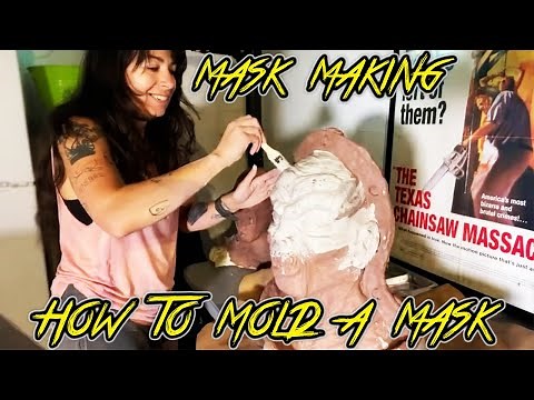 How to make your own Latex Halloween Mask Part 3 - How to Mold A Mask!
