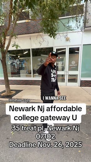 Newark Nj affordable college gateway U ! 36 treat pl, Newark Nj deadline nov 26, 2025 #newarknj #newark #explore #fyp #college | Najee Jihad