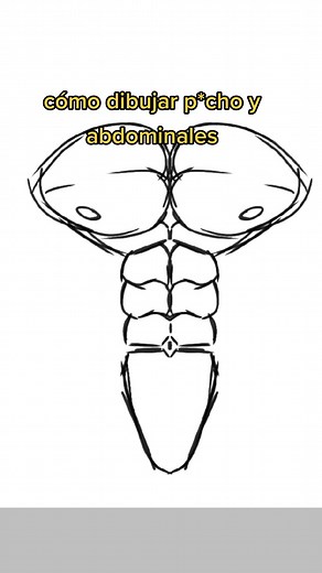 Cómo dibujar abdominales - Tutorial paso a paso