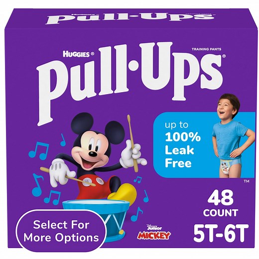 Pull-Ups Boys' Potty Training Pants, 5T-6T (50 lbs), 48 Count (Select for More)