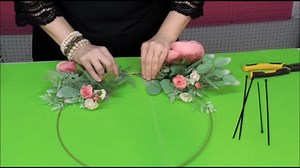 5.9K views · 214 reactions | Have you ever made a hoop wreath? They are so delicate and pretty! Here is a fun DIY Hoop wreath to make! (This is not a live video.) | Grace Monroe Home | Facebook