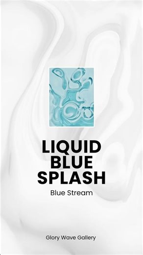 Short | Liquid Blue Splash – Fluid Lightwave Composition