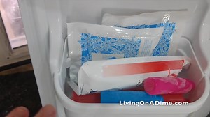 Dollar Tree Easy Small Freezer Organization - Living On A Dime