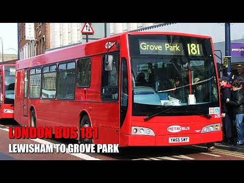 London Bus Ride - Route 181 Full Journey From Lewisham To Grove Park