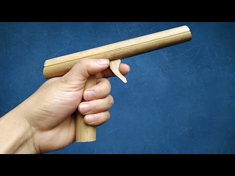 How To Make a Rubber Band Hand Gun | DIY Rubber Band Gun