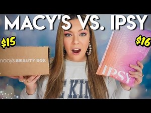 Ipsy Glam Bag Vs. Macy's Beauty Box December 2025 | SUBSCRIPTION BOX UNBOXINGS