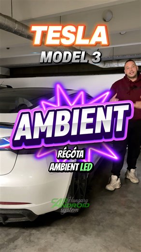 Fullos 🚀TESLA (model3) 🌈AMBIENT LED🌈#tesla #carandroid #teslaled #ambientled #led | TeslAndroid
