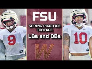 FSU Spring Football ACCESS | LB and DB during first practice in full pads | Warchant