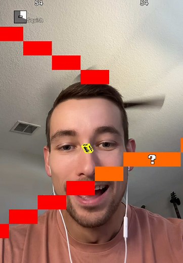 Trying to Hit All the Steps in Block Game - Gaming Gameplay