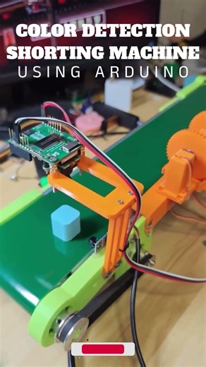 DIY⚒️ COLOR 🎨 DETECTION🔎 SHORTING MACHINE⚙️ #arduino #esp32 #viral #shorts
