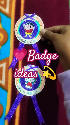 Badge ideas 💡🫶🏻💗#badge #diy #craft #school #shortsfeedtudents #art #shinchan #hello kitty #shorts 🐈