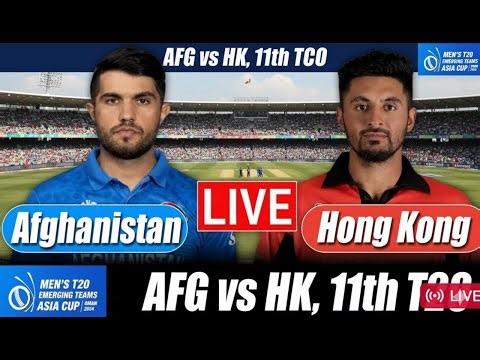Live | Afghanistan A vs Hong Kong, 11th T20 Live Match | AFGA vs HK 11th Match scoreboard Commentary